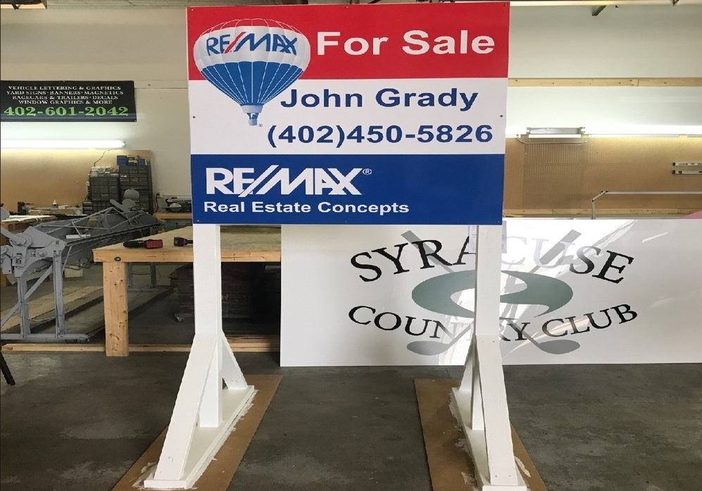 John Grady Remax real estate Yard and Site Sign